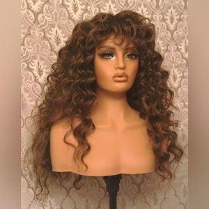 Brown Maiden Inspired Wig
